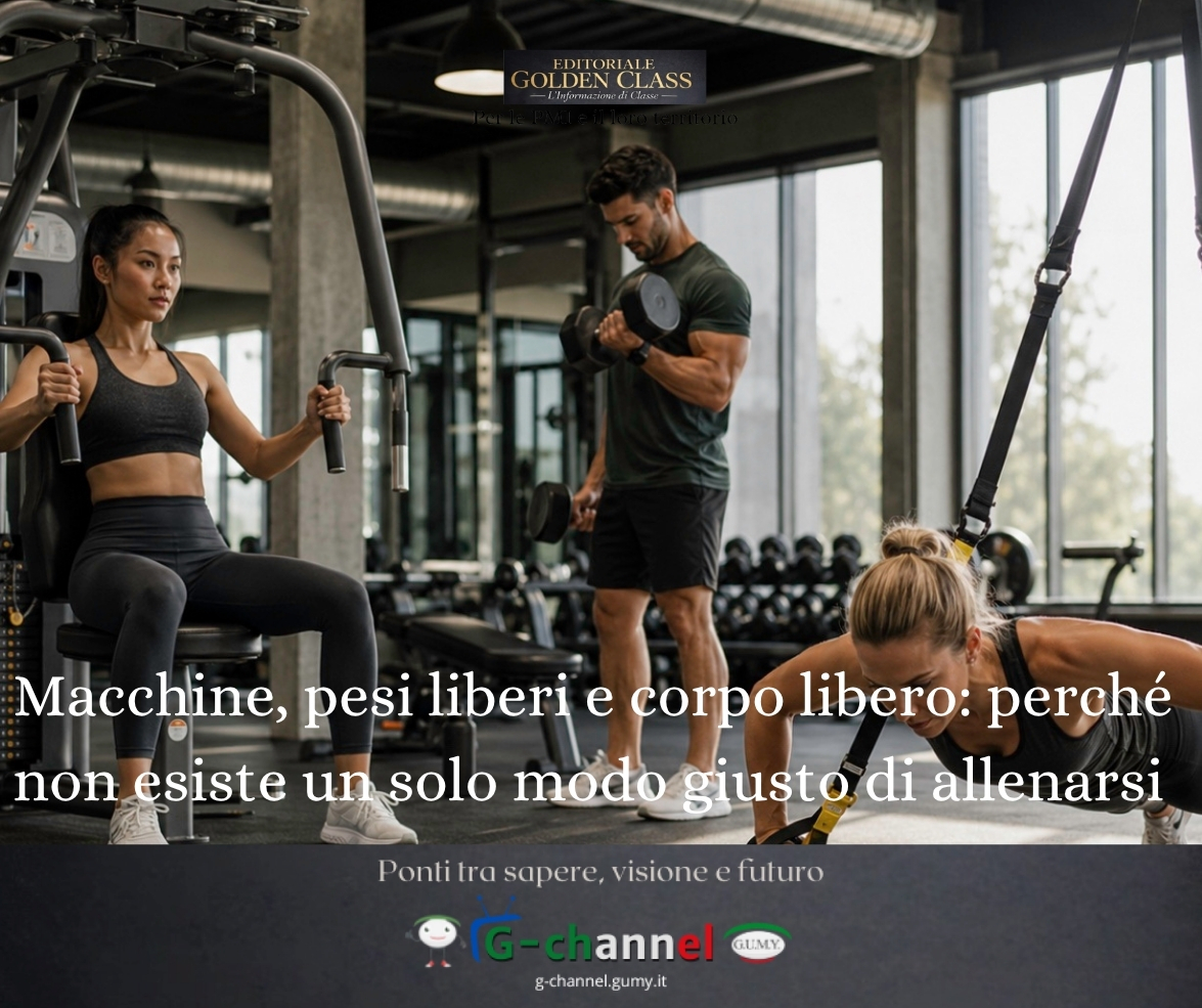 Macchine, pesi liberi e corpo libero: perché non esiste un solo modo giusto di allenarsi